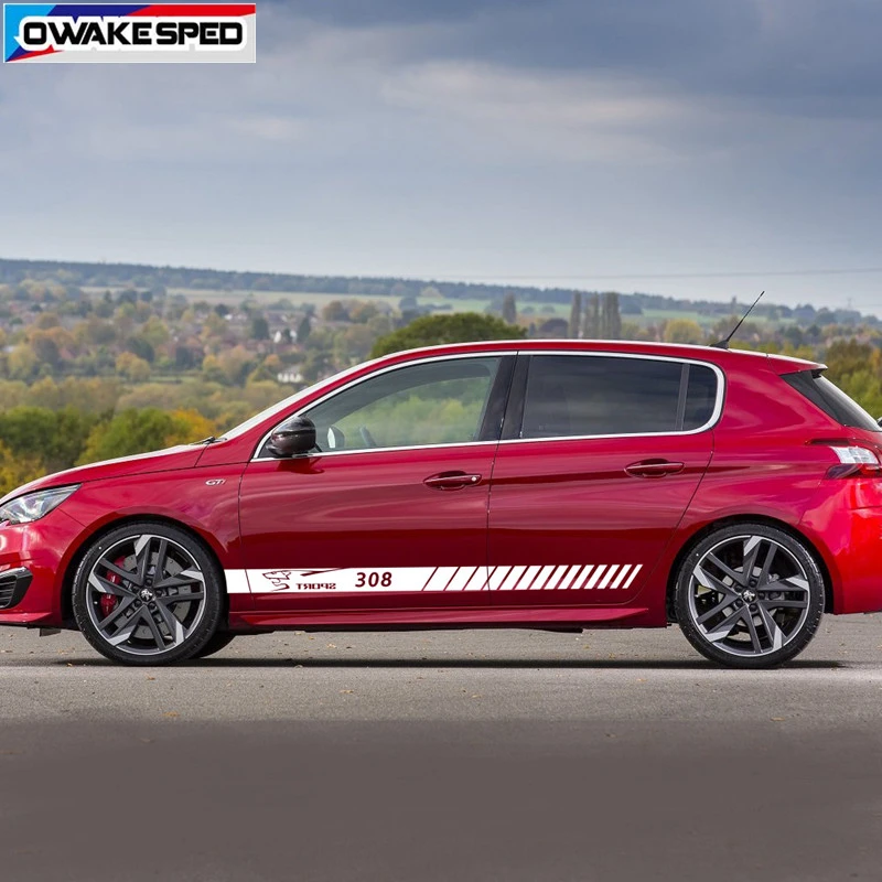 Для Peugeot 308 307 спортивные полосы Автомобильная дверь боковая юбка Наклейка Декор кузова автомобиля виниловая наклейка Гонки Стайлинг Аксесс...
Для Peugeot 308 307 спортивные полосы Автомобильная дверь боковая юбка Наклейка Декор кузова автомобиля виниловая наклейка Гонки Стайлинг Аксесс...