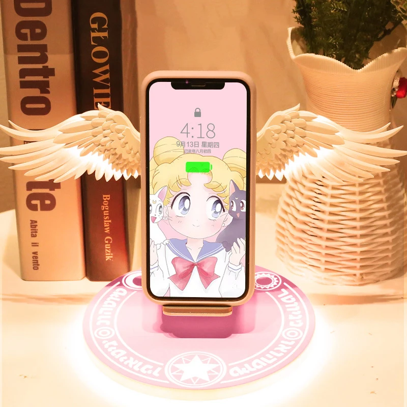 Angel Wings QI Wireless Charger 10W Angel Wings Fast Charging Dock for iPhone 8 Plus X XR 11 Pro Max Xiaomi Fast Mobile Phone St
Angel Wings QI Wireless Charger 10W Angel Wings Fast Charging Dock for iPhone 8 Plus X XR 11 Pro Max Xiaomi Fast Mobile Phone St