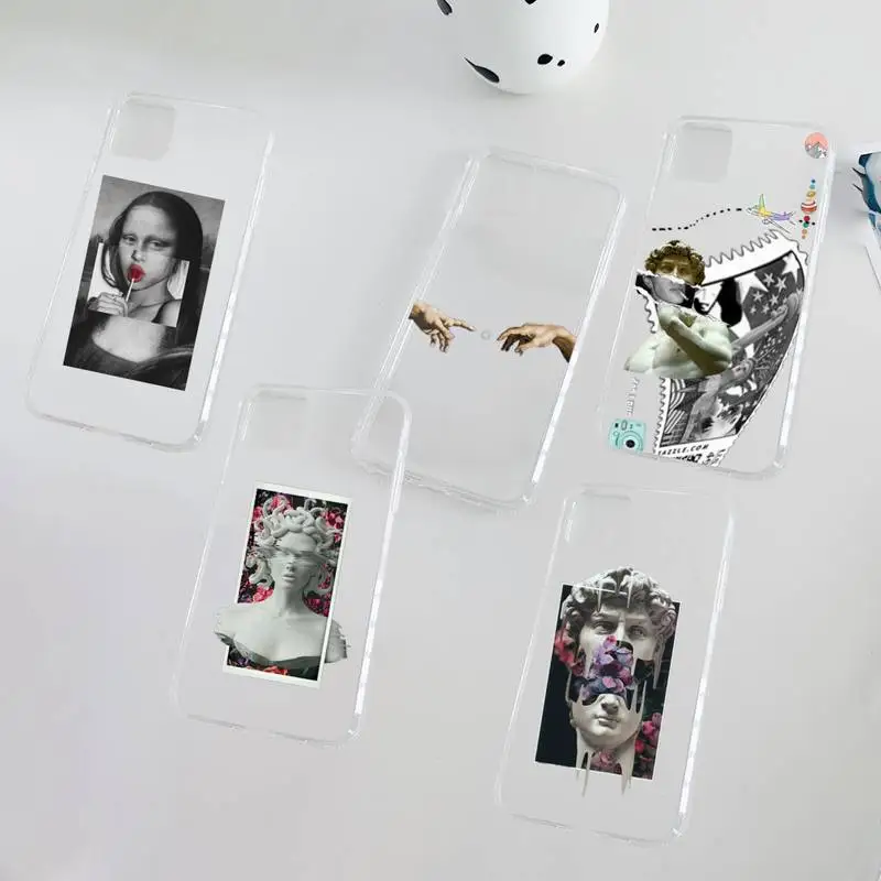 Great Art Aesthetic David Mona Lisa Phone Case Transparent for iPhone 11 12 13 mini pro XS MAX 8 7 6 6S Plus X 5S SE XR 2020
Great Art Aesthetic David Mona Lisa Phone Case Transparent for iPhone 11 12 13 mini pro XS MAX 8 7 6 6S Plus X 5S SE XR 2020
