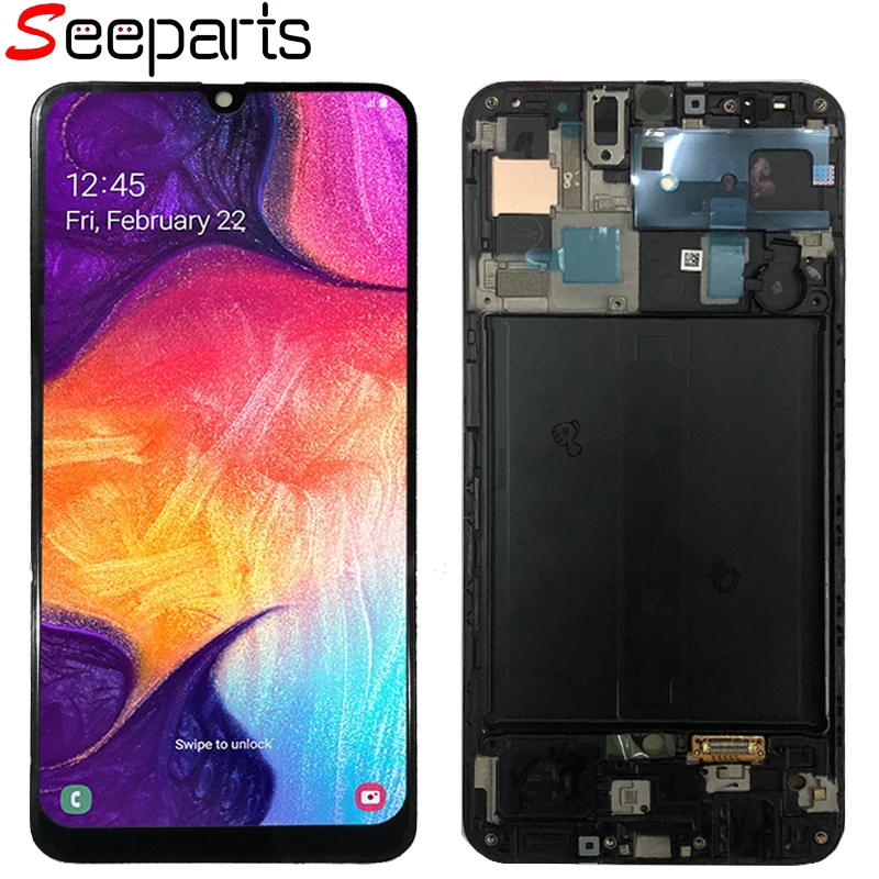 For Samsung Galaxy A50 A505 LCD Display Touch Screen Digitizer Assembly with Frame SM-A505FN/DS A505F/DS for Samsung A505 Lcd
For Samsung Galaxy A50 A505 LCD Display Touch Screen Digitizer Assembly with Frame SM-A505FN/DS A505F/DS for Samsung A505 Lcd