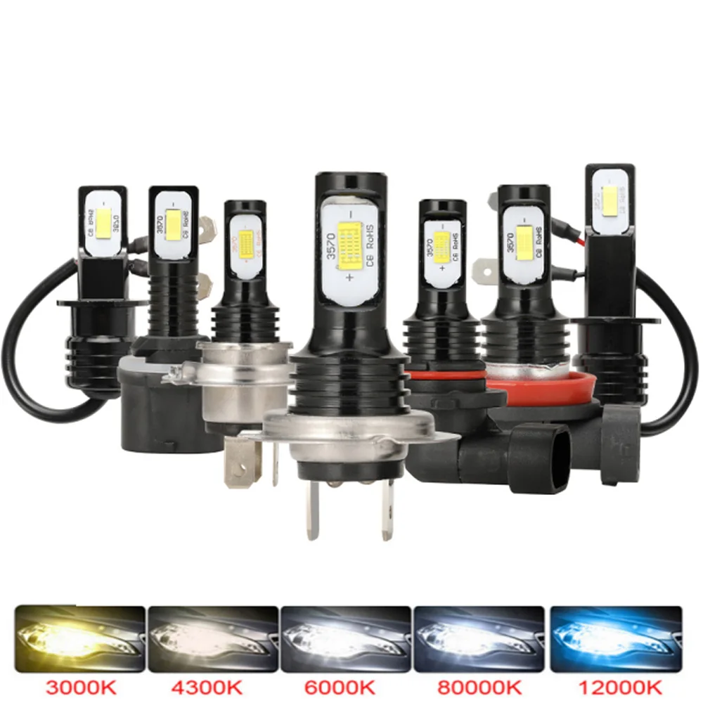 New Car Lights H7 12000LM H11 LED Lamp Mini Car Headlight Bulbs H4 H1 H3 H8 H9 9005 9006 HB3 HB4 Turbo LED Bulbs 12V 24V
New Car Lights H7 12000LM H11 LED Lamp Mini Car Headlight Bulbs H4 H1 H3 H8 H9 9005 9006 HB3 HB4 Turbo LED Bulbs 12V 24V
