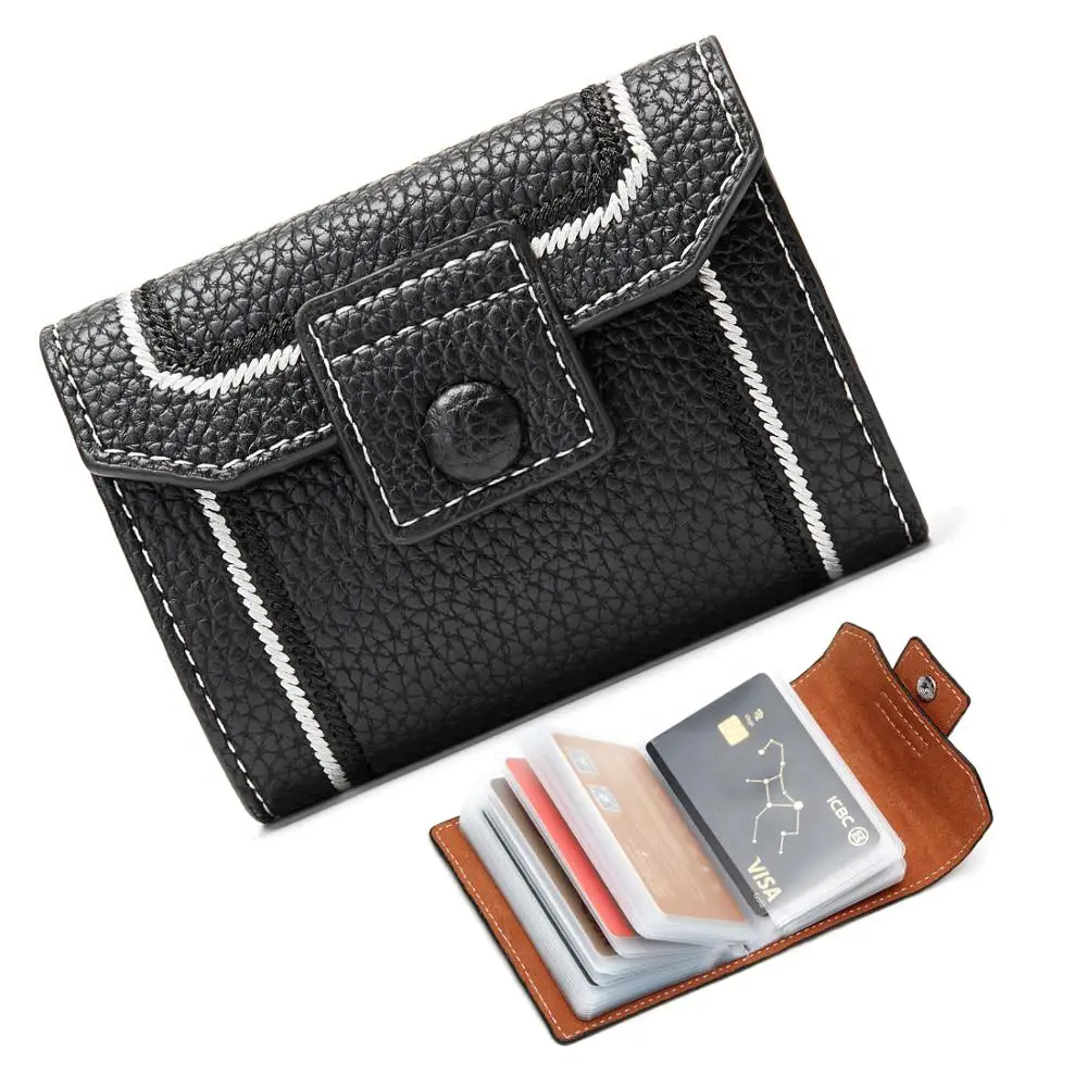 Женский кошелек для кредитных карт кредитница с блокировкой 26 удостоверениями