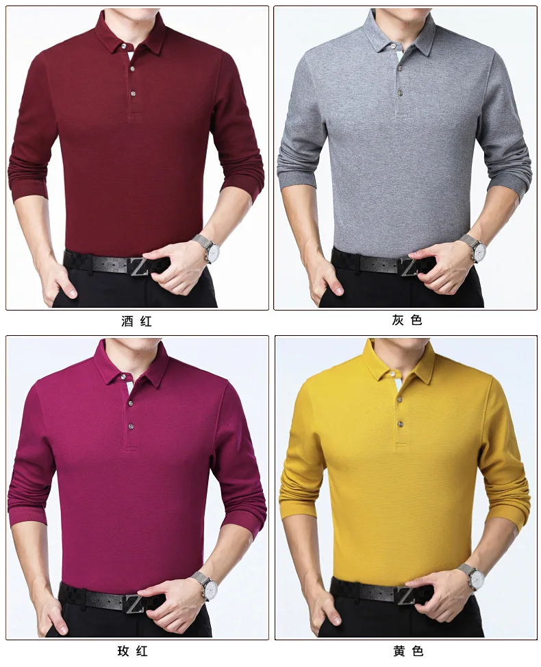 Fashion Spring Autumn Polo Shirt Men Cotton Casual Business Long Sleeve Solid Male High Quality Slim Fit Polo Shirts Plus Size
Fashion Spring Autumn Polo Shirt Men Cotton Casual Business Long Sleeve Solid Male High Quality Slim Fit Polo Shirts Plus Size