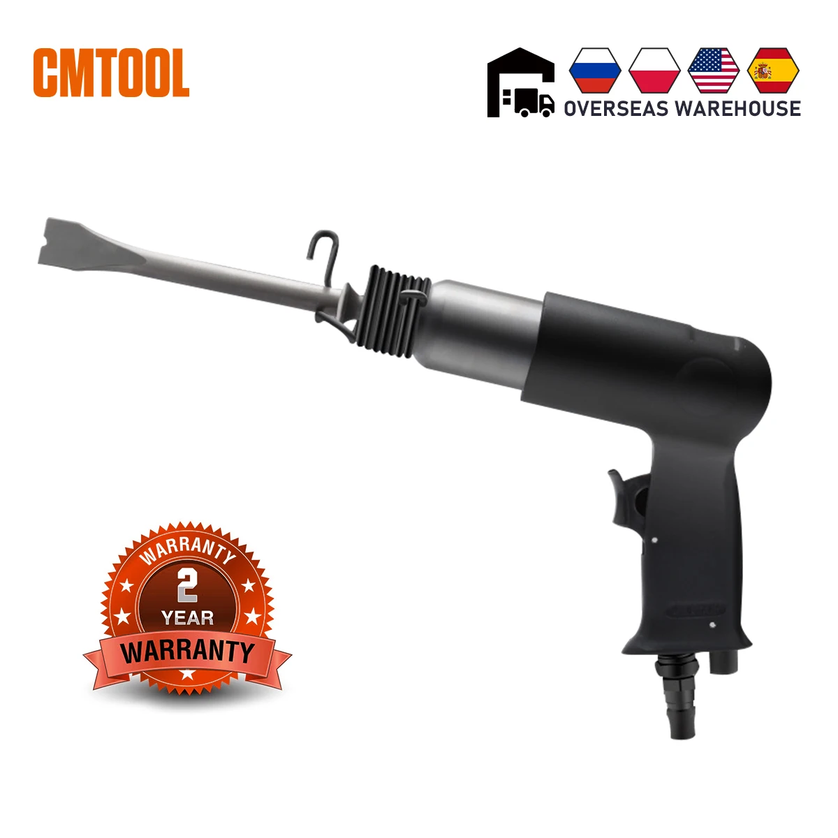 CMTOOL 190mm Handheld Pistol Gas Shovels Air Hammer Small Rust Remover Cutting Pneumatic Small Rust Remover Tools With 4 Chisels
CMTOOL 190mm Handheld Pistol Gas Shovels Air Hammer Small Rust Remover Cutting Pneumatic Small Rust Remover Tools With 4 Chisels