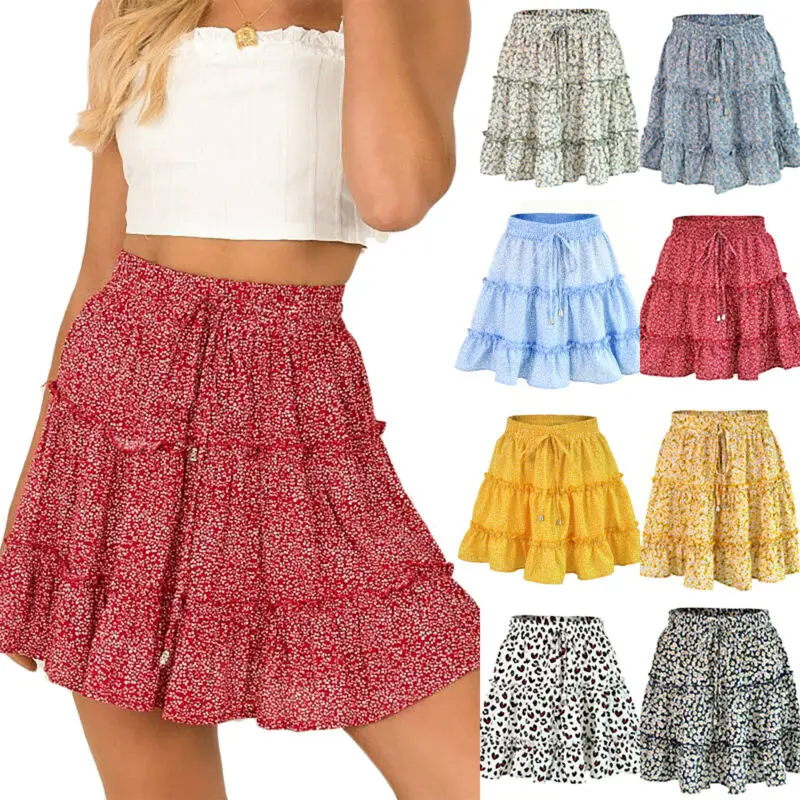 Womens High Waist Pleated Casual Tennis Style Ruffle A-line Mini Skater Skirt US
Womens High Waist Pleated Casual Tennis Style Ruffle A-line Mini Skater Skirt US