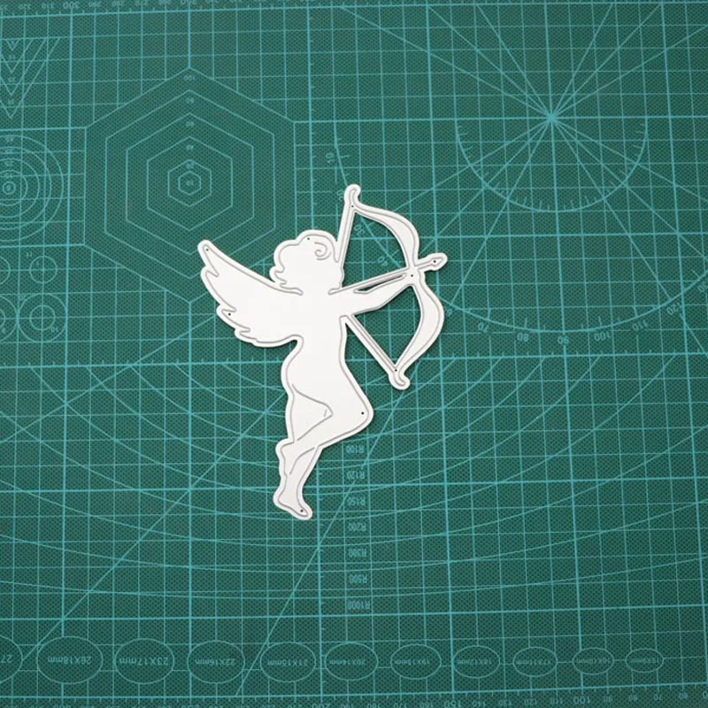 Новейшая металлическая режущая штампа Angel Cupid для DIY скрапбукинга фотоальбома