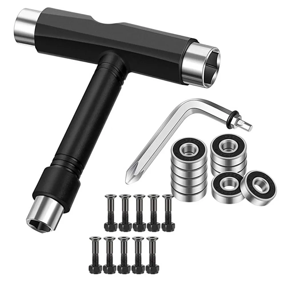 Mini Skateboard T Tool Skate Scooter L Wrench Set With 3 Sockets Universal Skateboard Assemble Adjusting Tool Kit Accessories
Mini Skateboard T Tool Skate Scooter L Wrench Set With 3 Sockets Universal Skateboard Assemble Adjusting Tool Kit Accessories