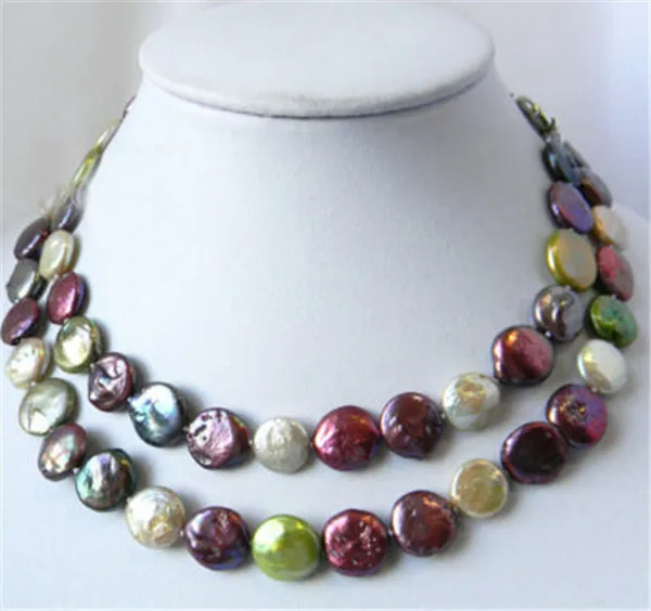 HABITOO Elegant Long 32 Inch Natural 12-13mm Multicolor Coin Baroque Freshwater Pearl Necklace for Women Fashion Jewelry Gifts
HABITOO Elegant Long 32 Inch Natural 12-13mm Multicolor Coin Baroque Freshwater Pearl Necklace for Women Fashion Jewelry Gifts
