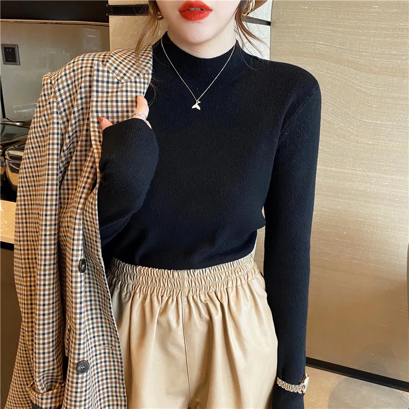 Sweater Woman 2020 new autumn and winter long sleeves with a slim bottom blouse half turtleneck sweater XBA273-XBA274
Sweater Woman 2020 new autumn and winter long sleeves with a slim bottom blouse half turtleneck sweater XBA273-XBA274