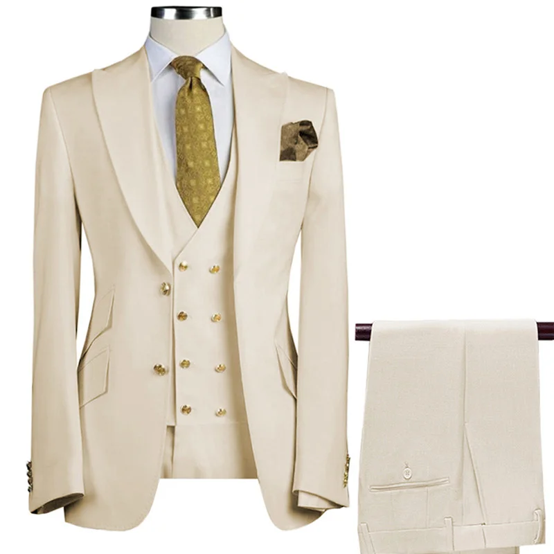 3 Pcs Set Vest Double Breasted Custom Made/Fashion Men Casual Boutique Business Bride Jas blazers Jas
3 Pcs Set Vest Double Breasted Custom Made/Fashion Men Casual Boutique Business Bride Jas blazers Jas