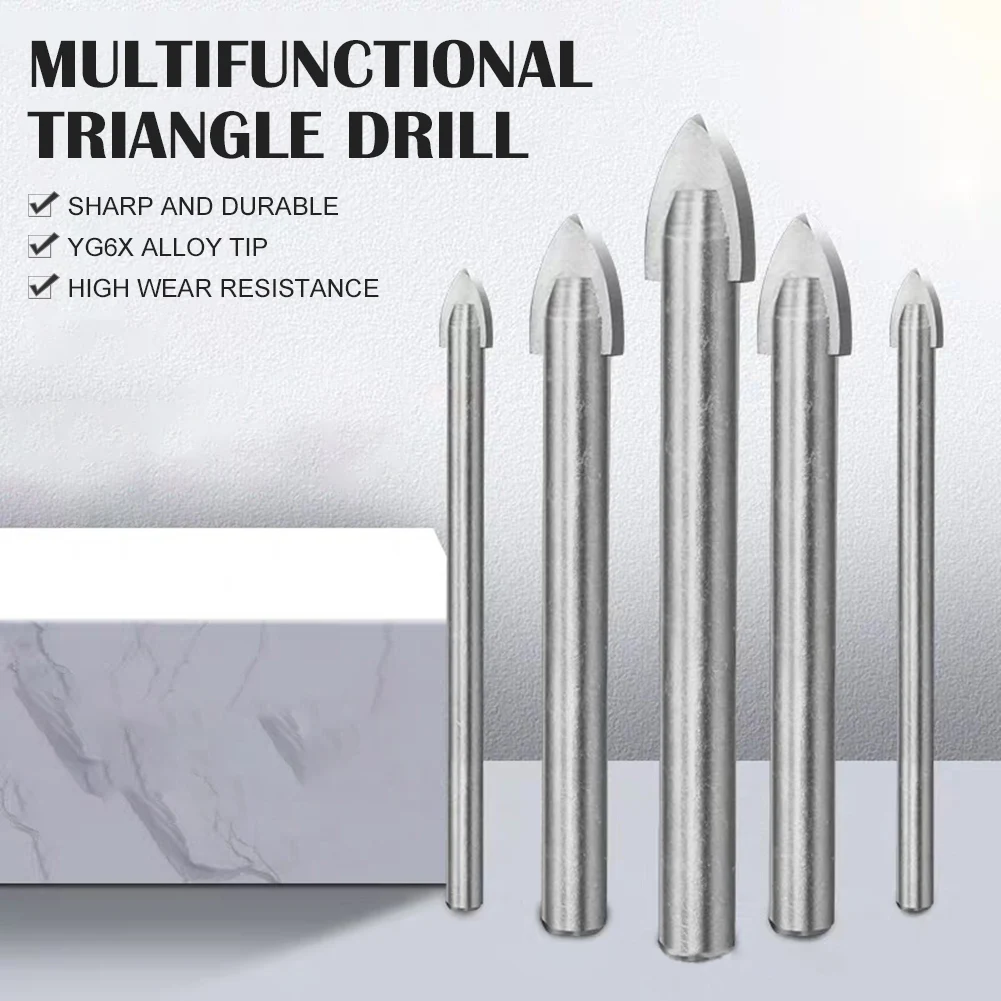 3/4/5/6/8/10/12mm Tile Drill Bits Set for Glass Ceramic Concrete Hole Opener Brick Wood Hard Alloy Triangle Bit Tool Kit
3/4/5/6/8/10/12mm Tile Drill Bits Set for Glass Ceramic Concrete Hole Opener Brick Wood Hard Alloy Triangle Bit Tool Kit