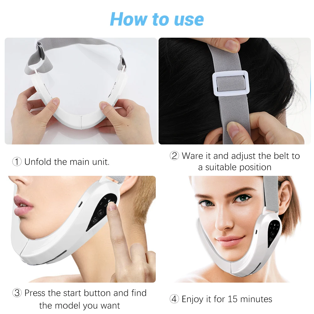 EMS Facial Massager Chin Lift Belt LED Photon Therapy Face Slimming Vibration Device Cellulite Jaw Face Lifting Machine Dropship
EMS Facial Massager Chin Lift Belt LED Photon Therapy Face Slimming Vibration Device Cellulite Jaw Face Lifting Machine Dropship