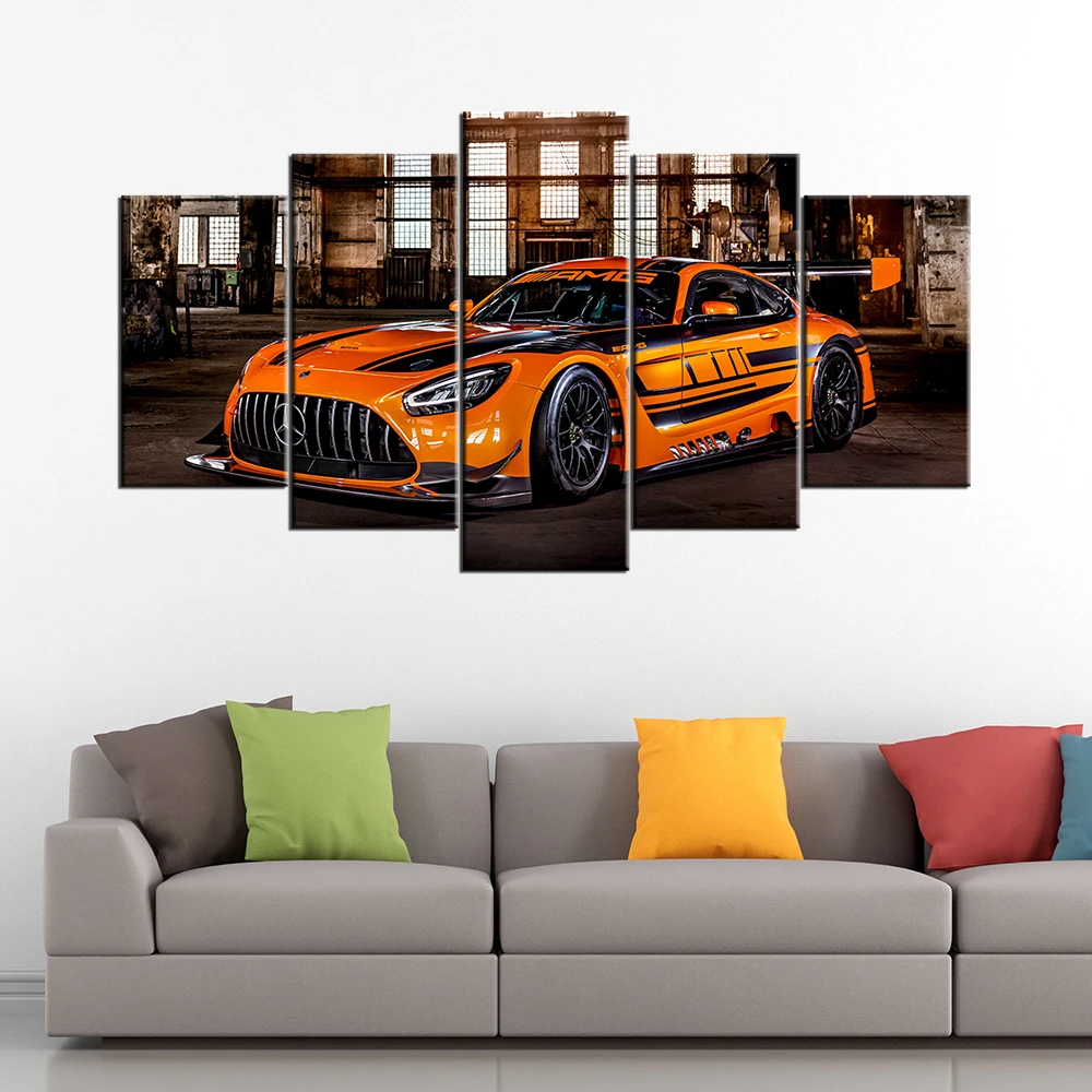 Modular Pictures Wall Art HD Prints 5 Pieces AMG GT3 Supercar Canvas Painting Home Bedside Decor Poster 
Modular Pictures Wall Art HD Prints 5 Pieces AMG GT3 Supercar Canvas Painting Home Bedside Decor Poster