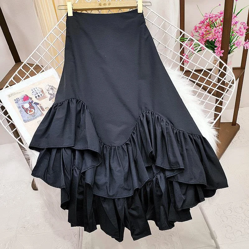2022 Summer Women Midi Skirts Korean Boho Bohemian Ruffles Ladies Beach Holiday Layer Flare High Waist Skirt For Women
2022 Summer Women Midi Skirts Korean Boho Bohemian Ruffles Ladies Beach Holiday Layer Flare High Waist Skirt For Women