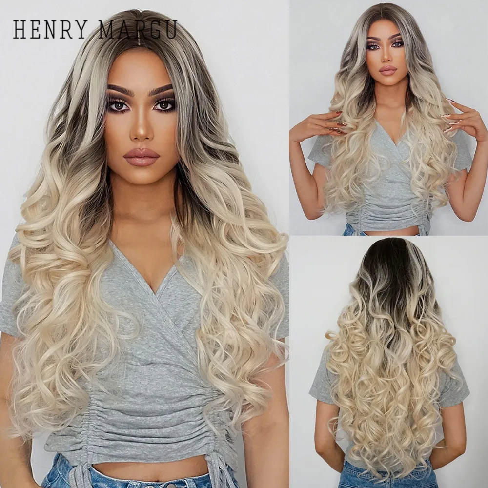 HENRY MARGU Long Blonde Wavy Synthetic Wigs with Dark Root Blonde Natural Hair for Women Daily Cosplay Party Heat Resistant Wigs
HENRY MARGU Long Blonde Wavy Synthetic Wigs with Dark Root Blonde Natural Hair for Women Daily Cosplay Party Heat Resistant Wigs