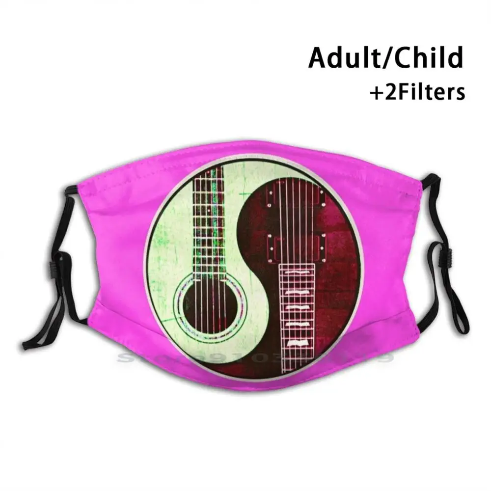 Guitar With Yin - Yang Design Anti Dust Filter Washable Face Mask Kids Music Record Player Guitar Strings Yin Yang Vinyls 
Guitar With Yin - Yang Design Anti Dust Filter Washable Face Mask Kids Music Record Player Guitar Strings Yin Yang Vinyls