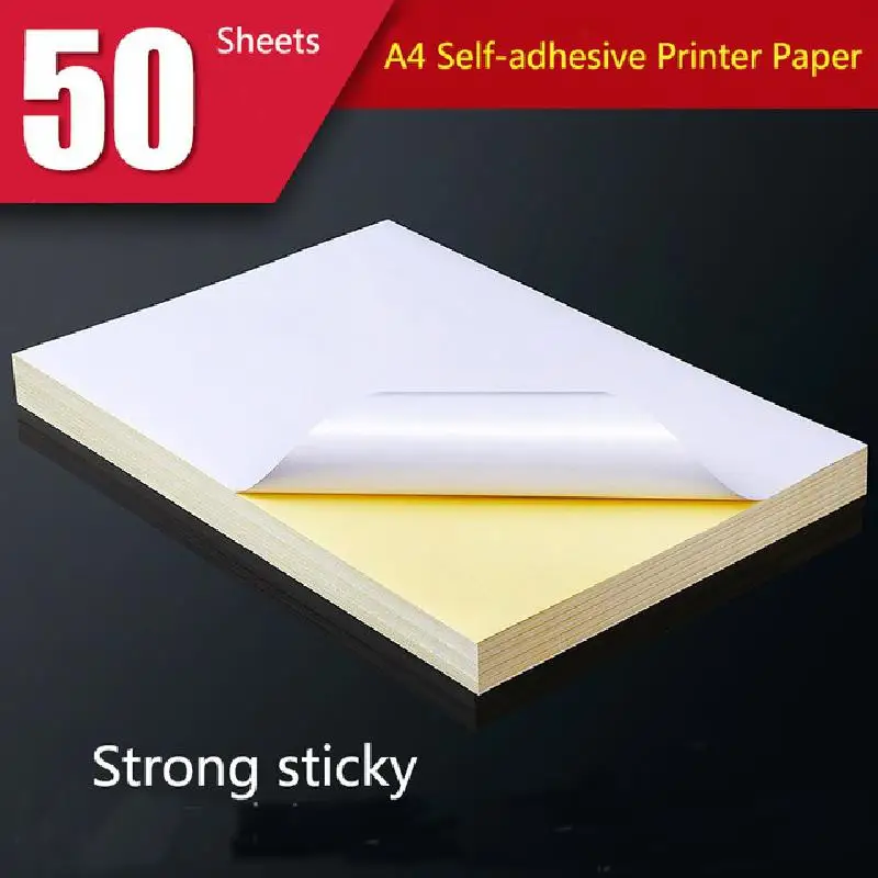50/100 Sheets Of A4 Paper White Label Matte Surface Blue Horse Adhesive Printing Paper Laser Ink Jet Smooth Blank Self-adhesive
50/100 Sheets Of A4 Paper White Label Matte Surface Blue Horse Adhesive Printing Paper Laser Ink Jet Smooth Blank Self-adhesive
