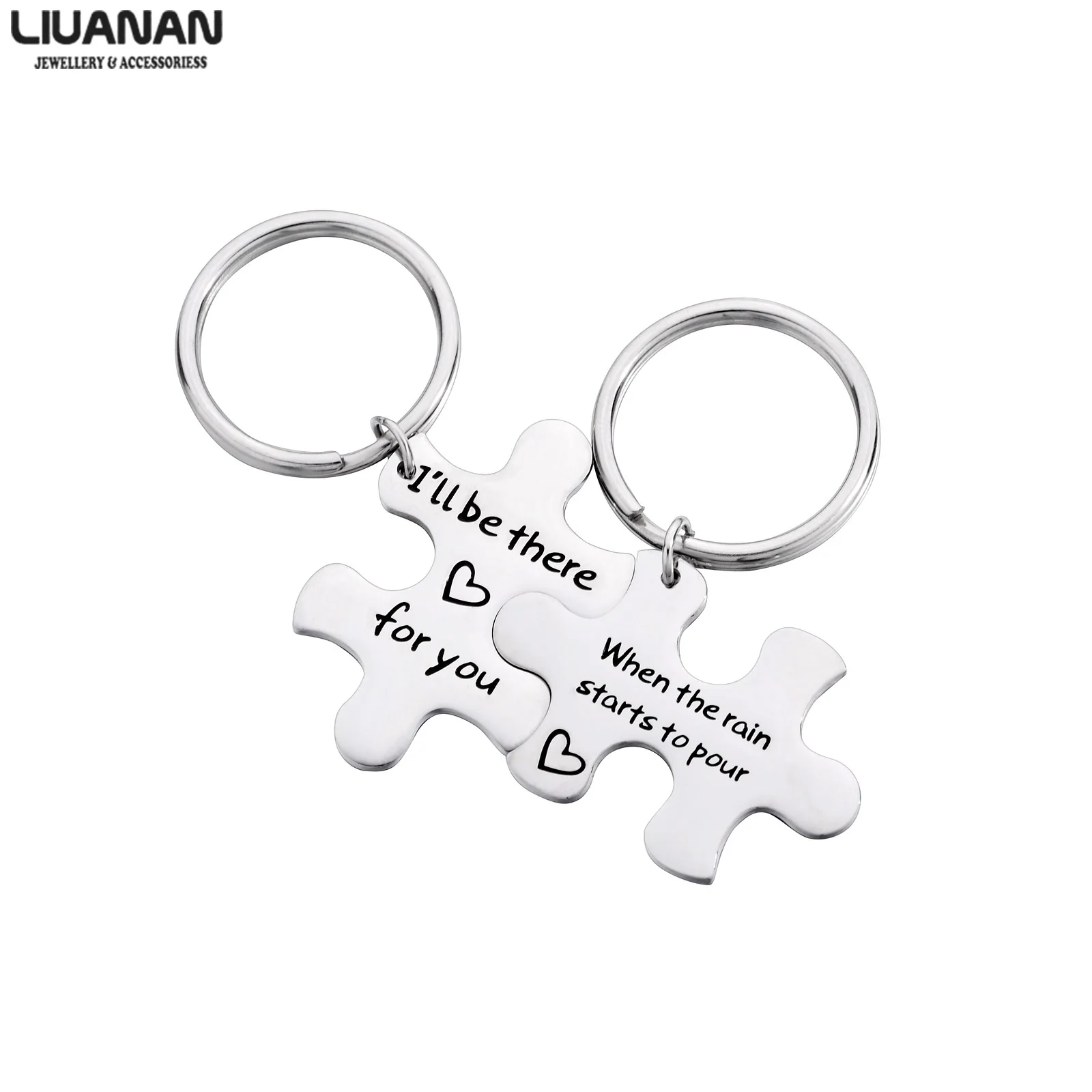 Wholesale Puzzle Keychain Car Stainless Steel Jewelry Accessories Gift For Mom And Dad Couple Double Key Ring Love Forever
Wholesale Puzzle Keychain Car Stainless Steel Jewelry Accessories Gift For Mom And Dad Couple Double Key Ring Love Forever