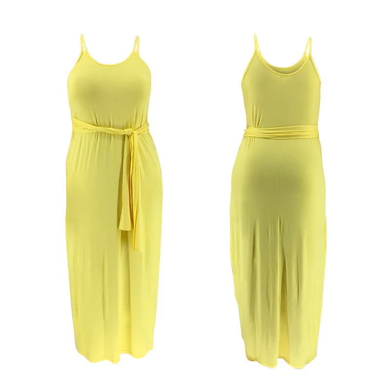 Spaghetti Strap Summer Plus Size Dress For Women Round Neck Sleeveless Loose Maxi Dress Casual Sashes Backless Bohemian Vestidos
Spaghetti Strap Summer Plus Size Dress For Women Round Neck Sleeveless Loose Maxi Dress Casual Sashes Backless Bohemian Vestidos