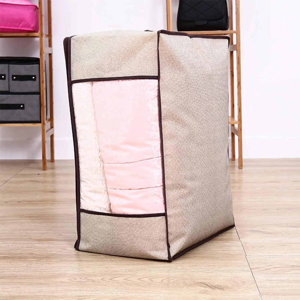 Thickened Non-woven Quilt Storage Bag Clothes Storage Box Travel Portable Folding Closet Organizer For Pillow Blanket Dampproof
Thickened Non-woven Quilt Storage Bag Clothes Storage Box Travel Portable Folding Closet Organizer For Pillow Blanket Dampproof