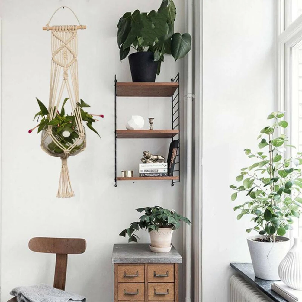 New Vintage Macrame Plant Hangers Cotton Hanging Baskets Handmade Hanging Flowerpot Net Plant Hanger Flowerpot Holder Decoration
New Vintage Macrame Plant Hangers Cotton Hanging Baskets Handmade Hanging Flowerpot Net Plant Hanger Flowerpot Holder Decoration