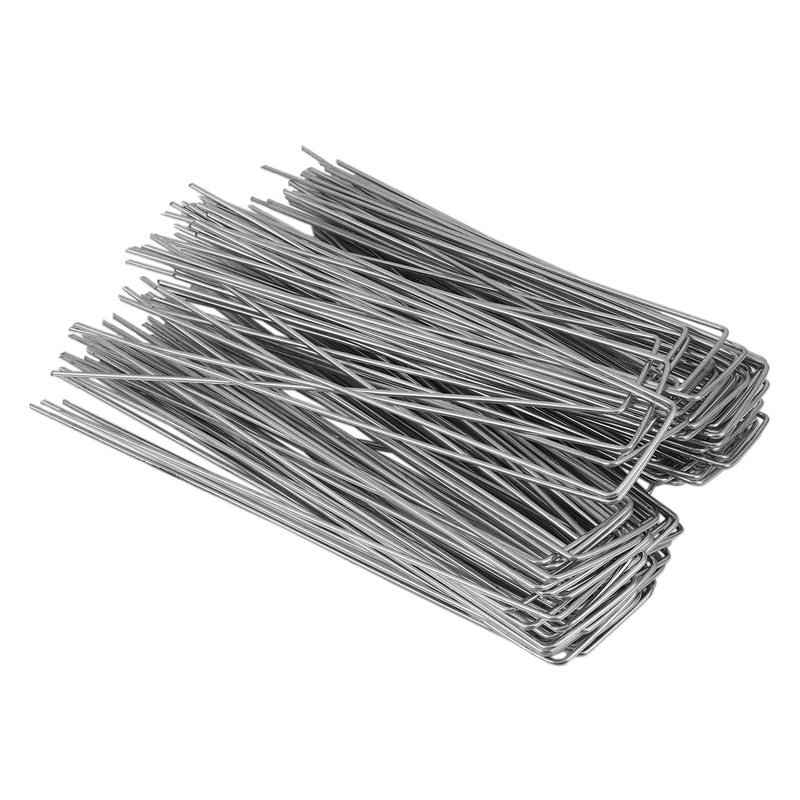 100Pcs Heavy Duty U Shape Gauge Galvanized Steel Garden Stakes Staple Securing Pegs for Securing Fabric Landscape Fabric Netting
100Pcs Heavy Duty U Shape Gauge Galvanized Steel Garden Stakes Staple Securing Pegs for Securing Fabric Landscape Fabric Netting
