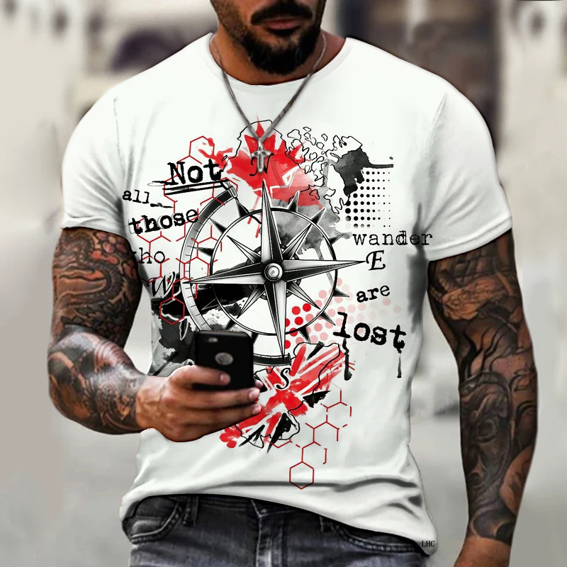Brand Men's T-shirts 3D Printed Tops Horror Series Retro Watches Compass Street Cool New Styles Fashion Trend Oversize
Brand Men's T-shirts 3D Printed Tops Horror Series Retro Watches Compass Street Cool New Styles Fashion Trend Oversize