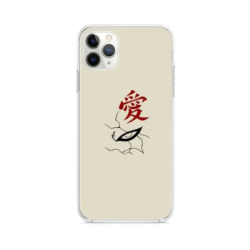 Japan Anime Naruto Gaara Phone Case Clear for iphone 12 11 Pro max mini XS 8 7 6 6S Plus X 5S SE 2020 XR cover
Japan Anime Naruto Gaara Phone Case Clear for iphone 12 11 Pro max mini XS 8 7 6 6S Plus X 5S SE 2020 XR cover