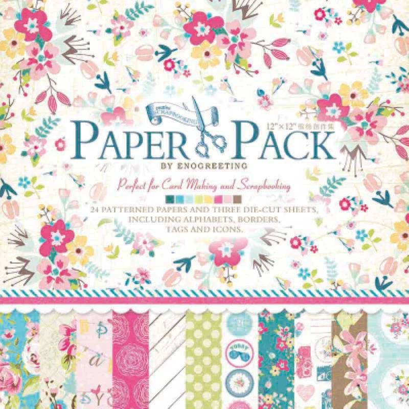 12'' 24sheet Big Scrapbooking Paper Pack Handmade Scrapbook Craft Paper Origami DIY Photo Album Background Pad Paper Card Making
12'' 24sheet Big Scrapbooking Paper Pack Handmade Scrapbook Craft Paper Origami DIY Photo Album Background Pad Paper Card Making