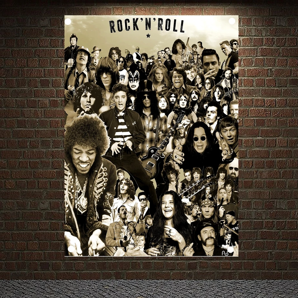 Rock and Roll Stickers Band Posters Banner & Flag Music Training Background Wall Painting Piano Musical Instrument Store Decor V
Rock and Roll Stickers Band Posters Banner & Flag Music Training Background Wall Painting Piano Musical Instrument Store Decor V