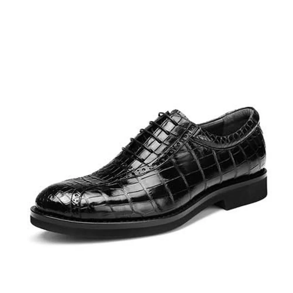 

gete new import crocodile shoes male dress shoes Goodyear business Casual shoes British fashion Men shoes trend shoes