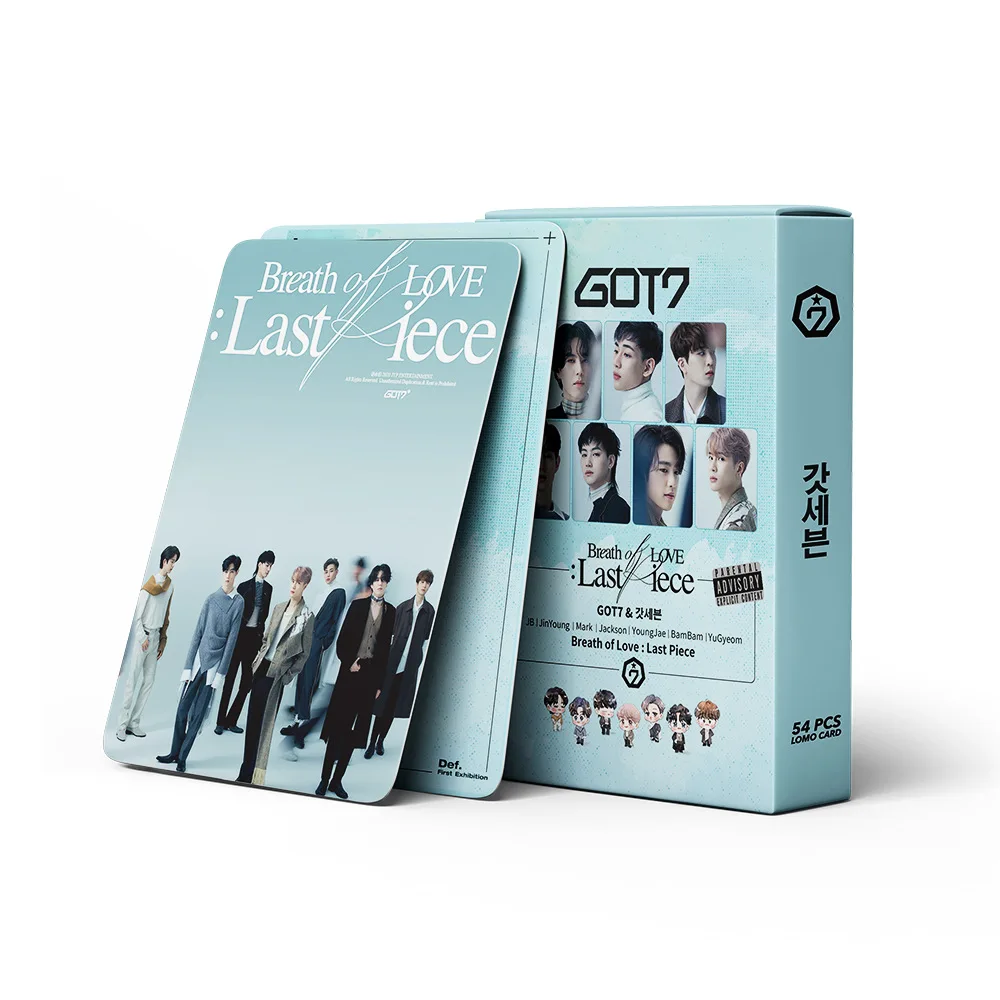 54 шт./компл. Kpop GOT7 Lomo карточка фотоальбом Дыхание любви: последняя Фотокарточка для поклонников коллекция K-pop GOT7
54 шт./компл. Kpop GOT7 Lomo карточка фотоальбом Дыхание любви: последняя Фотокарточка для поклонников коллекция K-pop GOT7