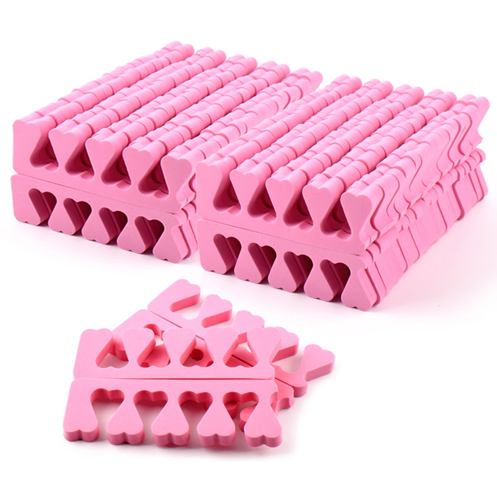 

30pairs/Pack 60pcs Nail Art Fingers Toes Separators Soft Foam Sponge UV Gel Polish Beauty Manicure Pedicure Tools Toe Stretcher