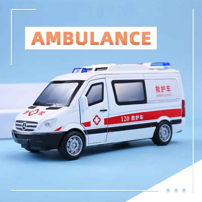 1/32 Hospital Rescue Ambulance 120 Metal Car Model Toy Pull Back Sound Light Alloy Die Cast Toys Vehicle For Children Boys Gifts
1/32 Hospital Rescue Ambulance 120 Metal Car Model Toy Pull Back Sound Light Alloy Die Cast Toys Vehicle For Children Boys Gifts