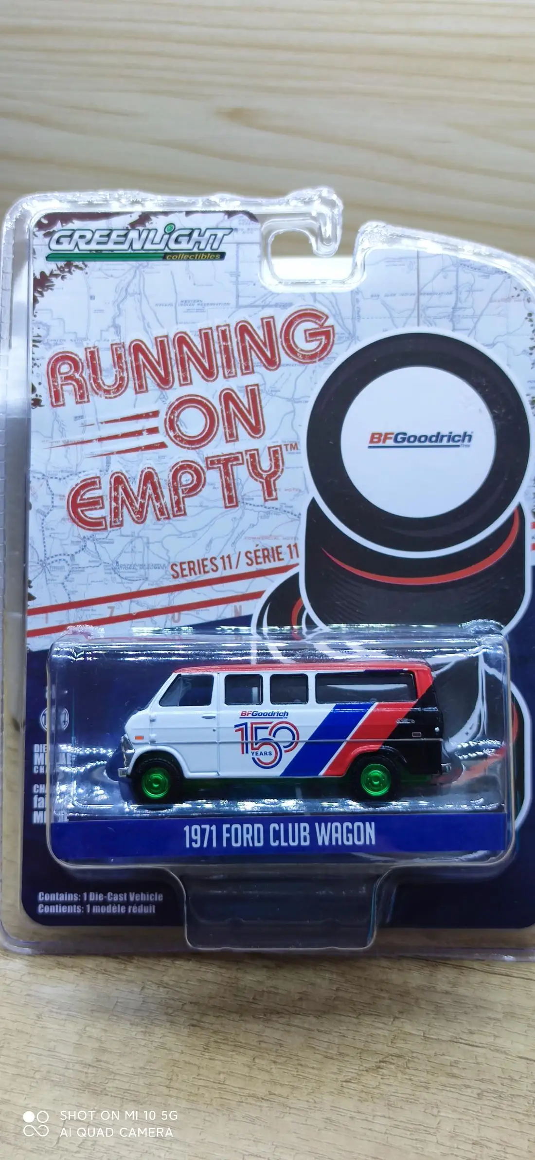 GL 1:64 1971 Ford Club универсал зеленая машина модель автомобиля из сплава литые
