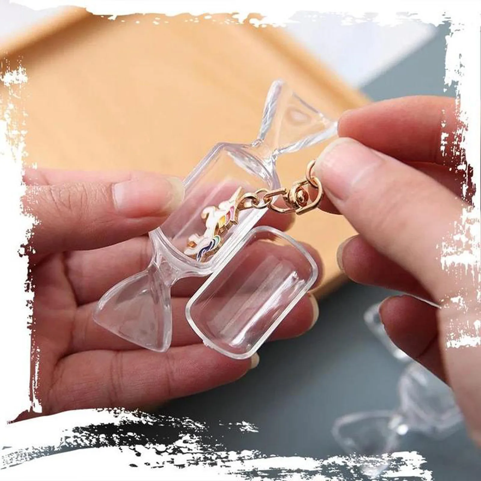 Candy Shape Storage Box Transparent Cute Earrings Ring Jewelry Box