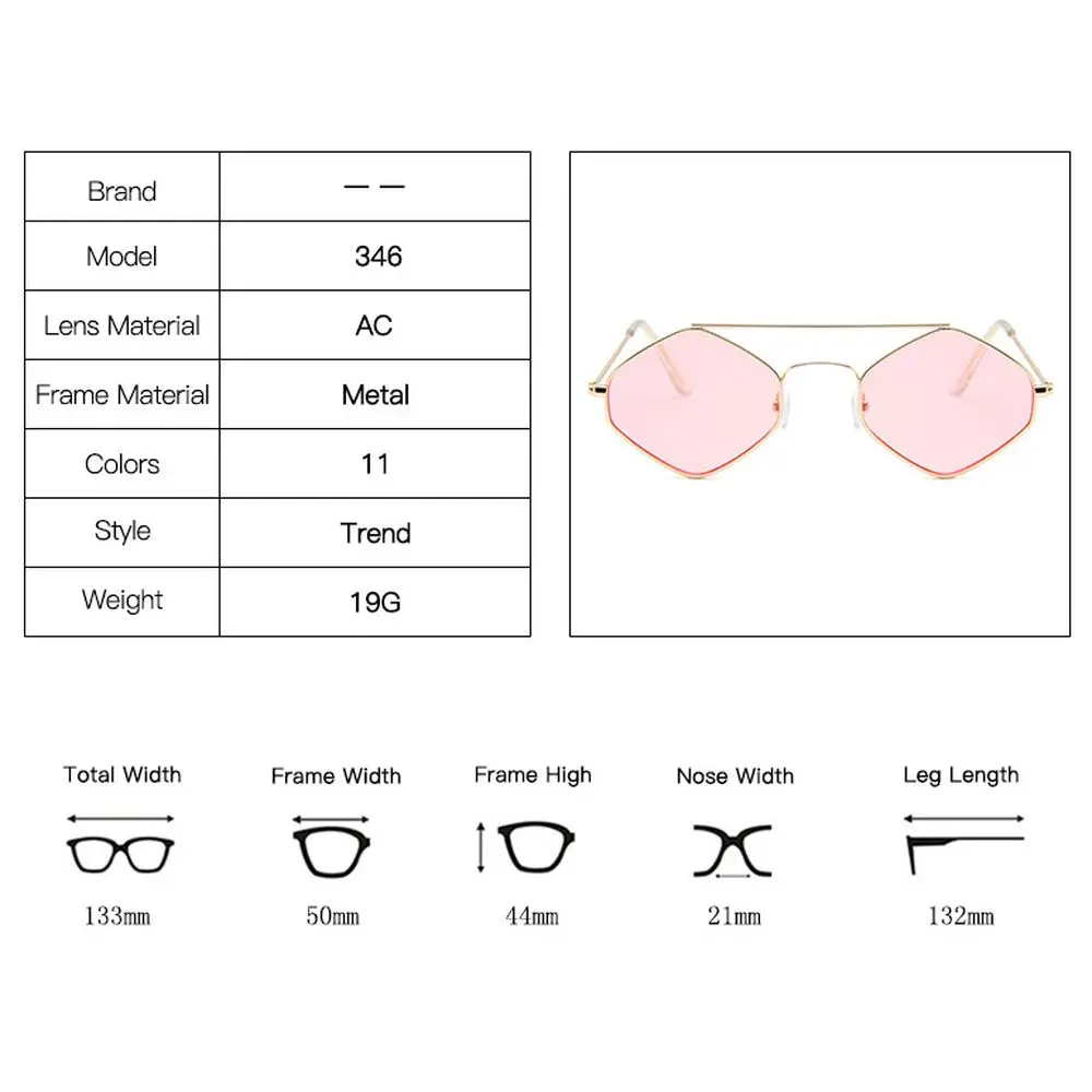 WOENFEL Vintage Sunglasses Fashion Sun Glasses Women Designer Luxury Brand Classic Retro Square Metal Frame Polygon Eyeglasses
WOENFEL Vintage Sunglasses Fashion Sun Glasses Women Designer Luxury Brand Classic Retro Square Metal Frame Polygon Eyeglasses