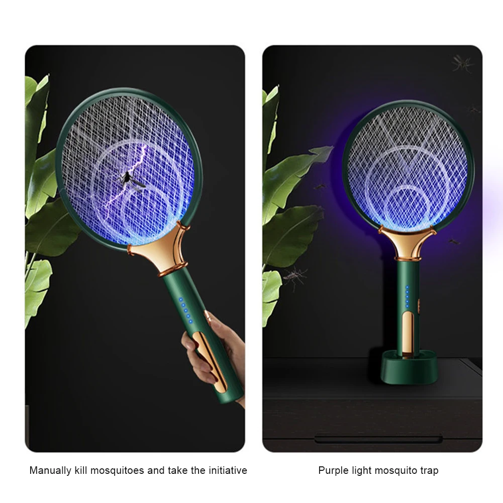 Mosquito Swatter Kill Fly Bug Zapper Killer Trap Outdoor Indoor Anti Mosquito Swatter LED Mosquito Killer Lamp Outdoor Lighting