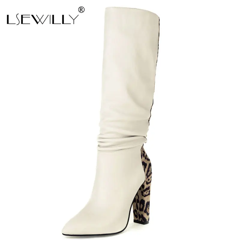 Lsewilly Fashion Pointed Toe Square High Heel Women Knee High Boots PU Leather Autumn Winter Ladies Boots Leopard Modem Boots
Lsewilly Fashion Pointed Toe Square High Heel Women Knee High Boots PU Leather Autumn Winter Ladies Boots Leopard Modem Boots