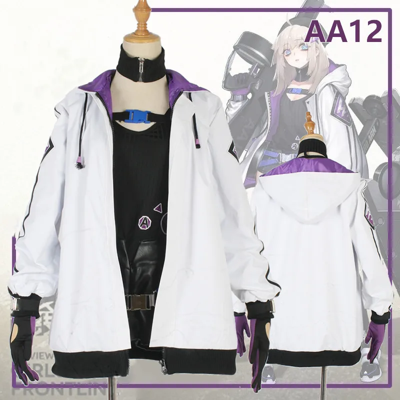 Костюм для косплея Game Girls Frontline AA12, супер яркие комплекты, фиолетовые толстовки с V-образным вырезом, рубашка, реквизит, костюмы на Хэллоуин и карнавал
Костюм для косплея Game Girls Frontline AA12, супер яркие комплекты, фиолетовые толстовки с V-образным вырезом, рубашка, реквизит, костюмы на Хэллоуин и карнавал
