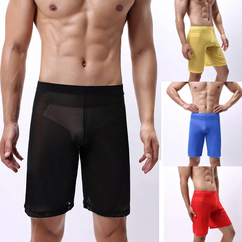 New Mens Boxer Underwear Sexy Mesh Long Leg Underpants Fetish Transparent Erotic Panties Shorts Pouch Boxershorts Mens Panties
New Mens Boxer Underwear Sexy Mesh Long Leg Underpants Fetish Transparent Erotic Panties Shorts Pouch Boxershorts Mens Panties