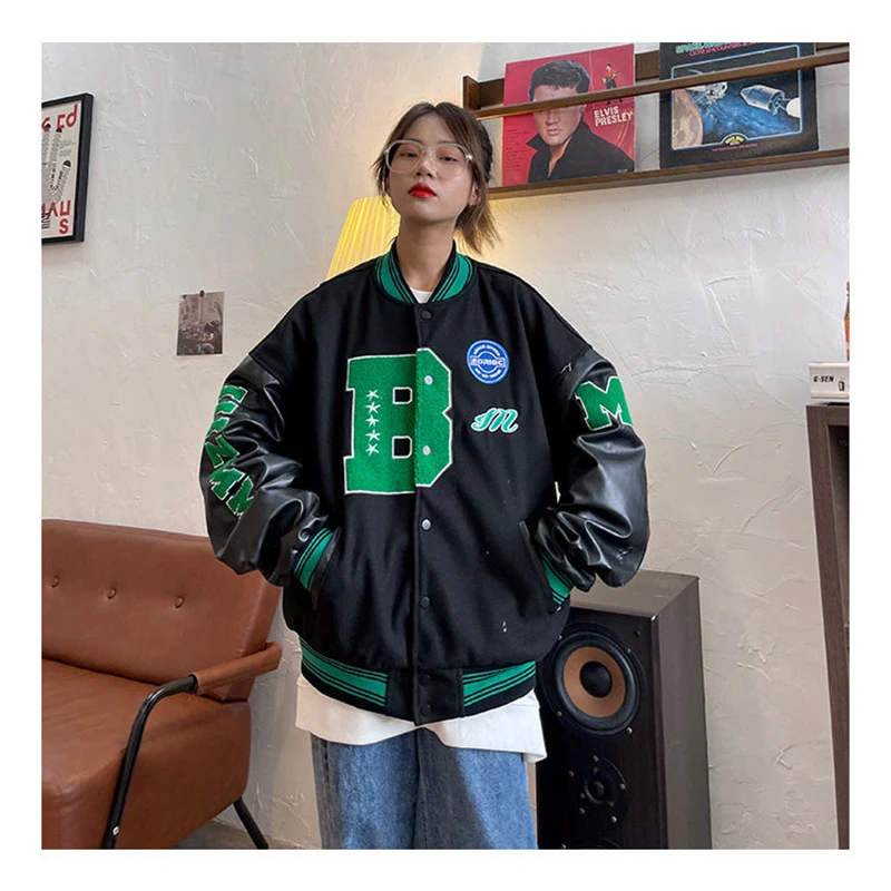 Resuapre Autumn / Winter School Team Men's And Women's Vintage Tweed Leather Stitched Embroidered High-Quality Jacket
Resuapre Autumn / Winter School Team Men's And Women's Vintage Tweed Leather Stitched Embroidered High-Quality Jacket