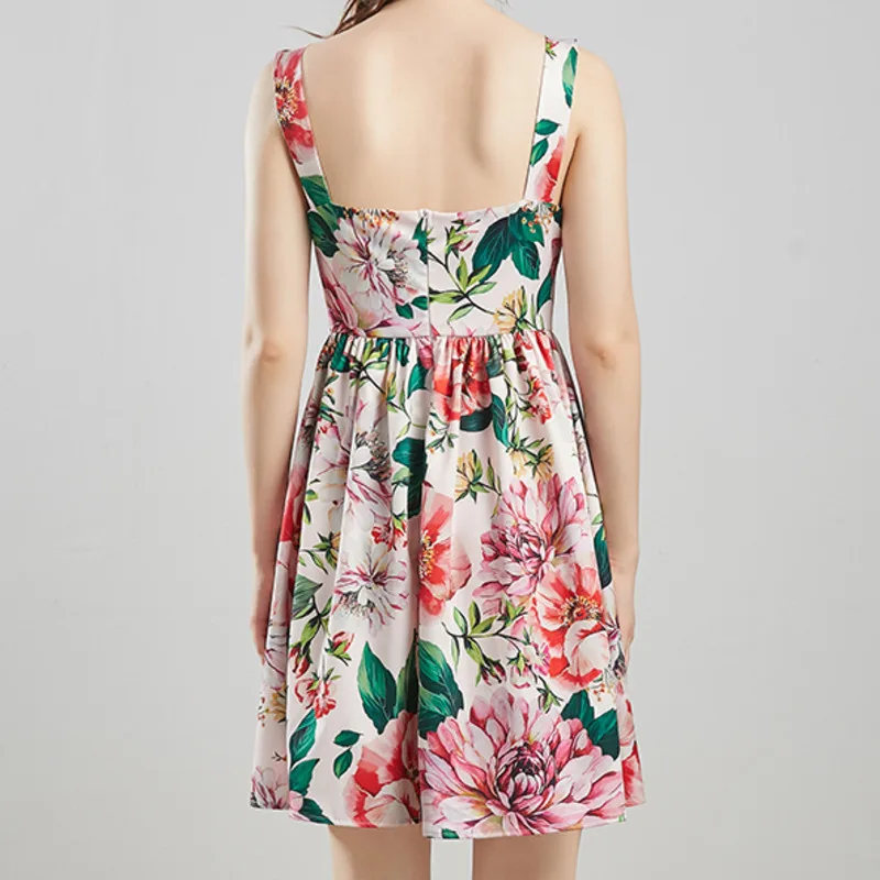 Summer Sweet Petal Buttons Printed Pleated Runway Mini Dress Elegant Pink Beach Spaghetti Strap Dress Vestidos Mujer Verano 2021
Summer Sweet Petal Buttons Printed Pleated Runway Mini Dress Elegant Pink Beach Spaghetti Strap Dress Vestidos Mujer Verano 2021