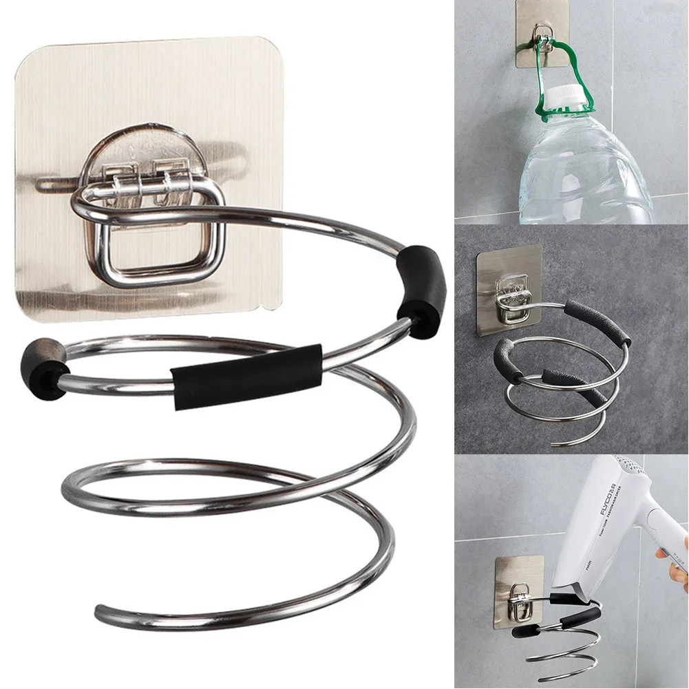 1pc Hair Dryer Holder Organizer Rack Wall Mounted Stand Household Bathroom Stainless Steel Save Space Storage Shelves
1pc Hair Dryer Holder Organizer Rack Wall Mounted Stand Household Bathroom Stainless Steel Save Space Storage Shelves