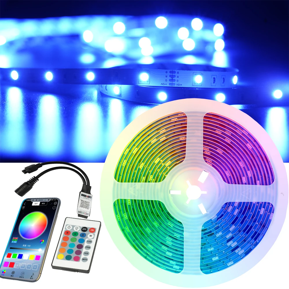 APP program Bluetooth 24-key control 32.8 feet ahout 10M Waterproof IP65 , suitable for home decoration LED 2835 RGB
APP program Bluetooth 24-key control 32.8 feet ahout 10M Waterproof IP65 , suitable for home decoration LED 2835 RGB