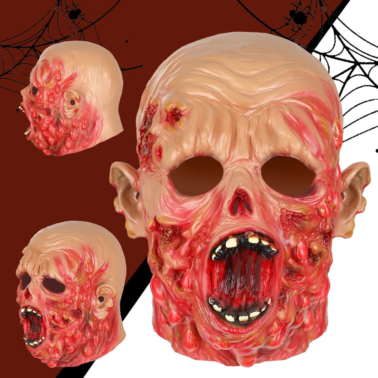 Halloween Bloody Face Mask Horror Spoof Latex Headgear Realistic Adults Party Costume Luxury Carnival Cosplay Props Brinquedos
Halloween Bloody Face Mask Horror Spoof Latex Headgear Realistic Adults Party Costume Luxury Carnival Cosplay Props Brinquedos