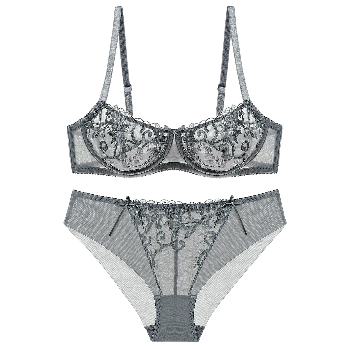 1 Set Women Sexy Bra Panty Sets Floral Lace For Women Underwear Set Large Size Underwire Push Up Transparent Sexy Lingerie
1 Set Women Sexy Bra Panty Sets Floral Lace For Women Underwear Set Large Size Underwire Push Up Transparent Sexy Lingerie