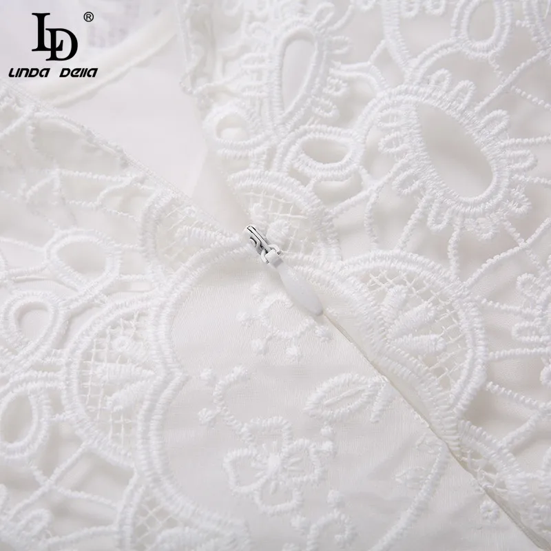 LD LINDA DELLA Bohemia Summer O-neck Flower Lace Embroidery Dress Women Fashion Designer Holiday Beach White Retro Long Derss
LD LINDA DELLA Bohemia Summer O-neck Flower Lace Embroidery Dress Women Fashion Designer Holiday Beach White Retro Long Derss