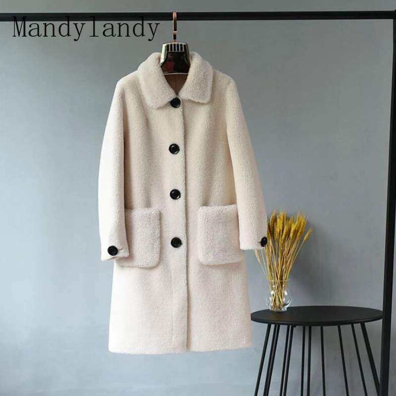 Mandylandy Faux Fur Large Coat Winter Long Sleeve Pocket Single-Breasted Turn-down Collar Coat Women's Loose Straight Plush Coat
Mandylandy Faux Fur Large Coat Winter Long Sleeve Pocket Single-Breasted Turn-down Collar Coat Women's Loose Straight Plush Coat