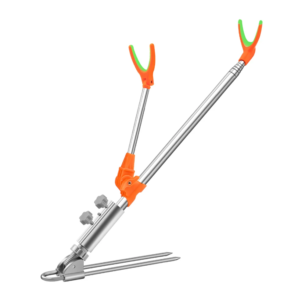 Foldable Fishing Rod Bracket Rack Pole Stand Holder Adjustable Flexible Stainless Steel Support Double Rods Fishing Tool X208G
Foldable Fishing Rod Bracket Rack Pole Stand Holder Adjustable Flexible Stainless Steel Support Double Rods Fishing Tool X208G
